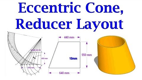 How to layout an eccentric cone. Easiest method. एक्सेंट्रिक कोन कैसा बनाएंगे