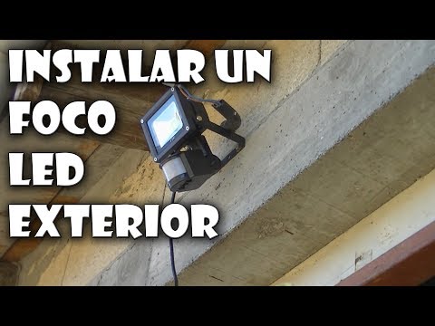 Cómo instalar un Foco LED con sensor de movimiento exterior 