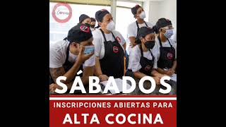 Inscripciones abiertas. Alta Cocina nacional e internacional.