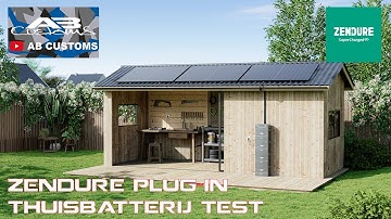 Zendure thuisbatterij met een stekker testen.