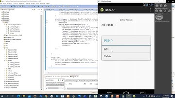 Mobile Programming - Koneksi Database SqlLite pada Eclipse dan Android Emulator