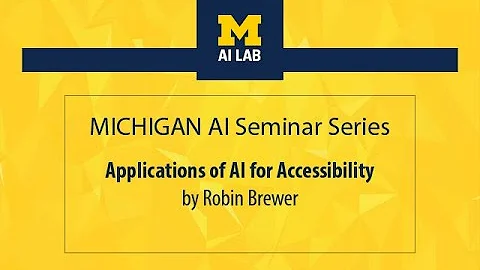 Applications of AI for Accessibility | Robin Brewer