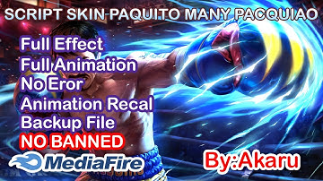 UPDATE Script Skin Paquito Manny Pacquiao Terbaru| Full Voice | Full EFFECT | HD Script | MLBB