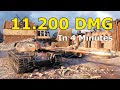 World of tanks t110e5  11200 damage in 4 minutes