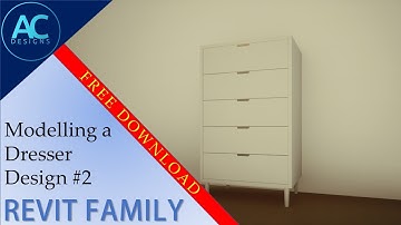 Modelling a Dresser Design #2 in Revit Family | Revit Tutorial | Tips and Tricks