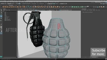 How to make grenade? maya 3d