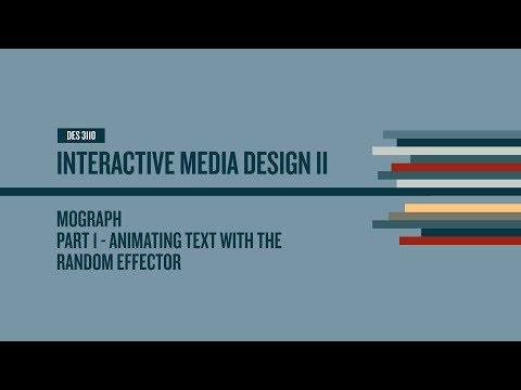Animating Text with MoGraph Random Effector in Cinema 4D Lite