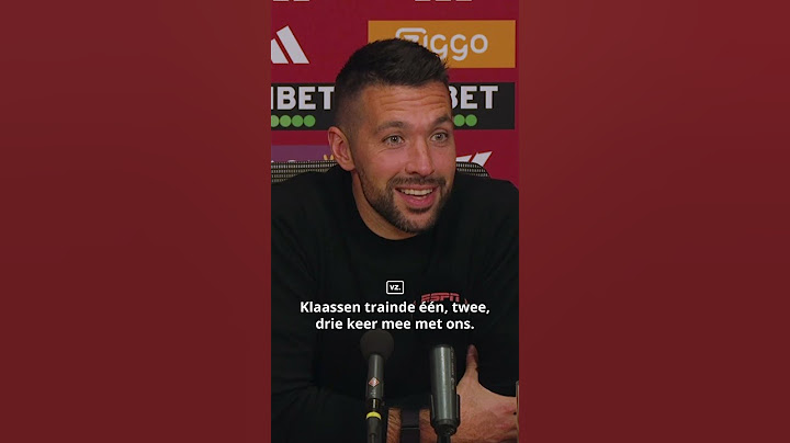 Francesco Farioli over de terugkeer van Davy Klaassen 🔙 #ajax #ajafor #klaassen #farioli
