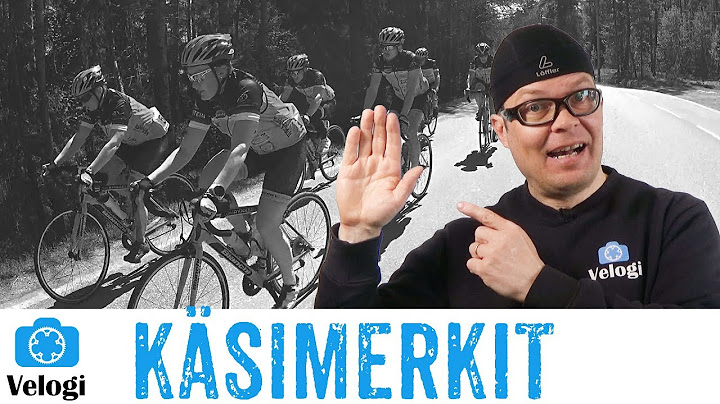 Pyöräilyssä käytettävät käsimerkit | Turvallinen ryhmäajo