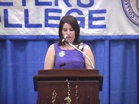 Megan Craven addresses guests at SPC Open House - YouTube