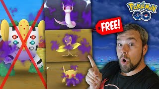 How to get the New Shiny Shadows for FREE! Over 100 checks! (Pokémon GO Team GO Rocket Takeover)