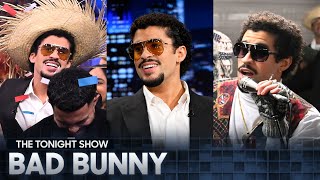 Bad Bunny Crashes Jimmys Monologue To Co-Host The Tonight Show, Busks In The Nyc Subway