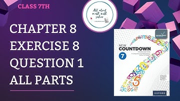 new countdown third edition class 7 chapter 8 exercise 8 question 1