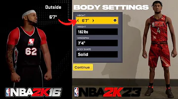 Making Prettyboyfredo’s 2k16 6’7 Outside in NBA 2K23...