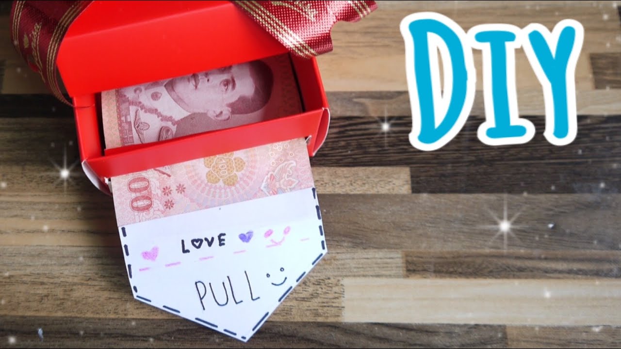 Diy Gift Box ( Surprise ) วิธีทำกล่องของขวัญใส่เงินเซอร์ไพรส์วันรับปริญญา วันเกิด  วันแม่ I Idea 2020 - Youtube