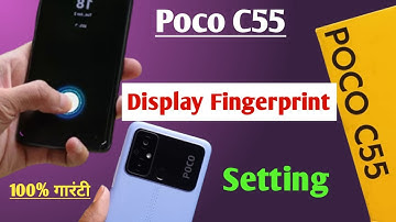 Poco C55 in display fingerprint setting / How to set display fingerprint lock in Poco C55