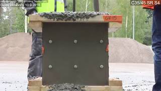 Optimal compaction of concrete C35/45 SR, S4