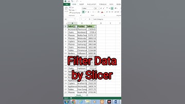Filter data using slicer #filters #slicer #slicers #excelfilter #excelslicer #exceltutorial #shorts