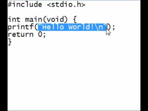 ansi C Hello World