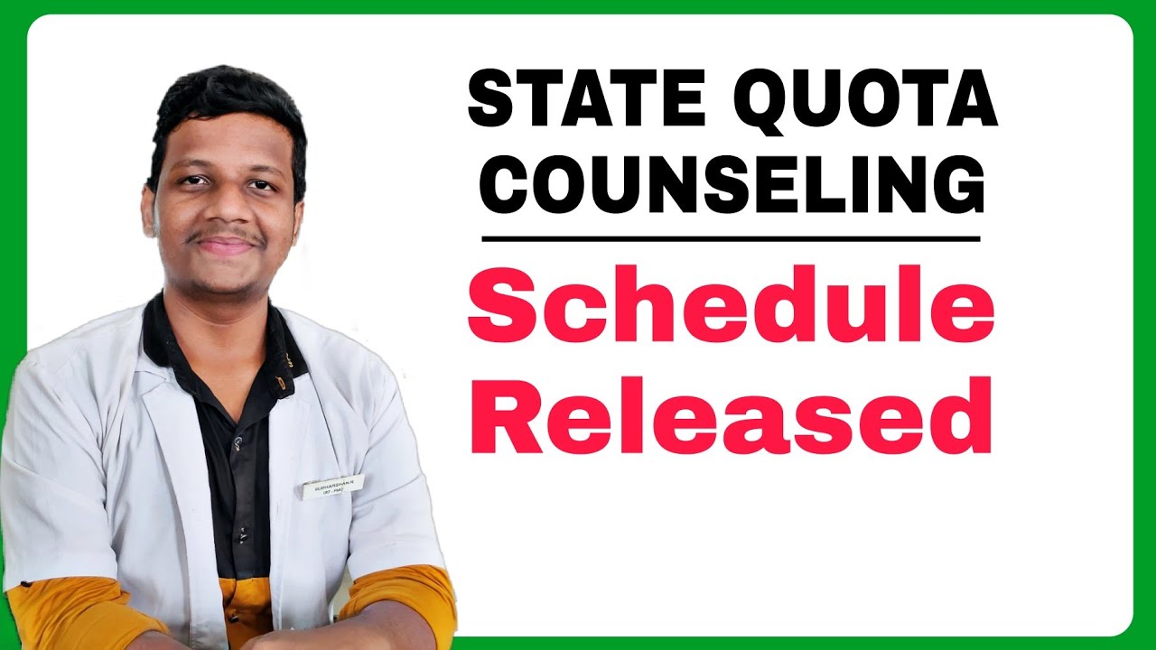 NEET 2021 State Counseling Schedule Released by NMC Official | Tamilnadu MBBS BDS Counseling Date