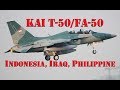 KAI T-50/FA-50 Golden Eagle of Indonesia, Iraq, and Philippine AF