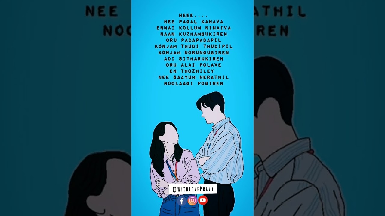 Neee | Yaakkai | Yuvan Shankar Raja | With Love Pravy | Shorts | HQ | Whatsapp Status