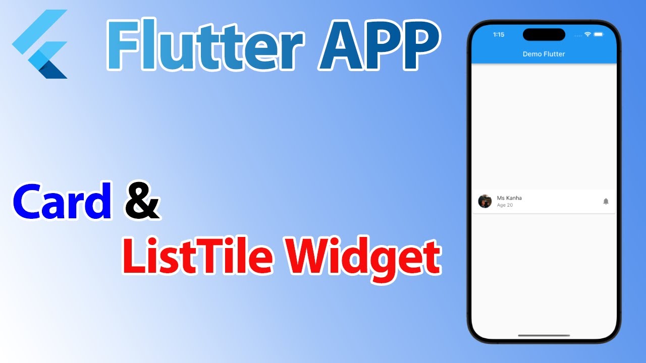 Flutter Part 7 ( Card & ListTile ) - YouTube