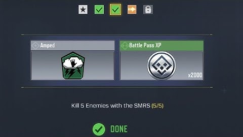 COD Mobile Kill 5 Enemies with The SMRS Task Complete