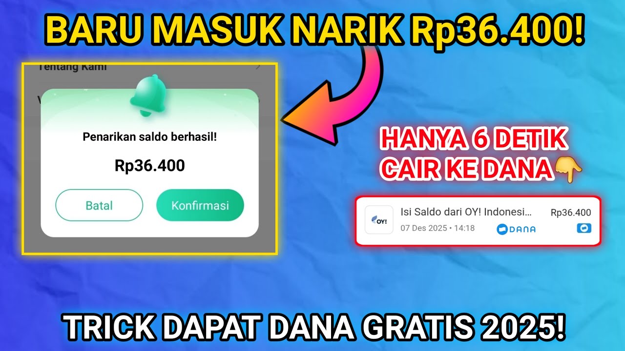 BARU RILIS!! APLIKASI PENGHASIL SALDO DANA 2026 | APLIKASI PENGHASIL SALDO DANA TERCEPAT 2026