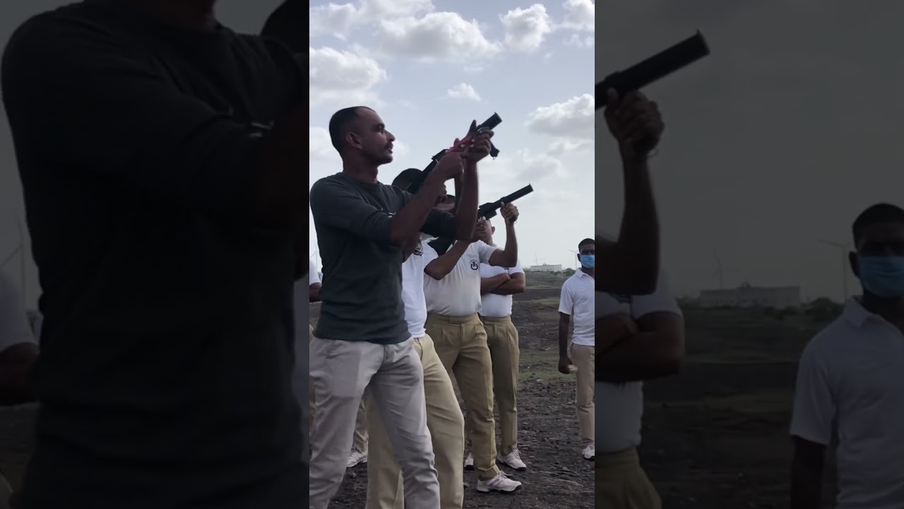 Gas-gun firing practice 