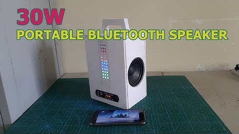 How to Build 30W Portable Bluetooth Speaker | Music Reactive LED