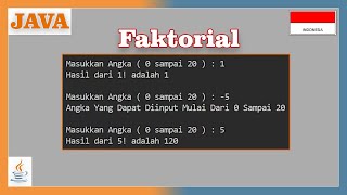 Program Menghitung Nilai Faktorial dengan Java Wealth