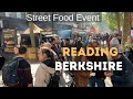 Reading, Berkshire ┃England - Street Food Event 2022 ┃4K Town Centre Walk