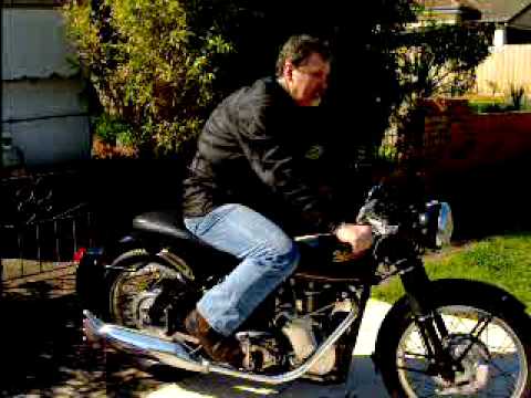 Velocette Venom, starts easy and a quick ride by...