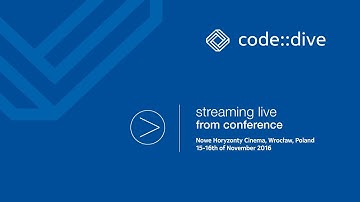 code::dive 2016 live stream, day 2, stage 1