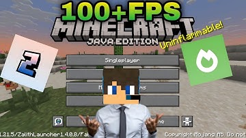 How to Boost FPS In Minecraft Zalith Launcher🔥