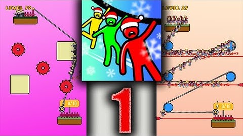 Rope Rescue! - Unique Puzzle - Gameplay (iOS , Android) Tutorial  # 1