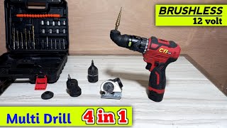 4in1 Cordless Multi Drill 12volt Brushless