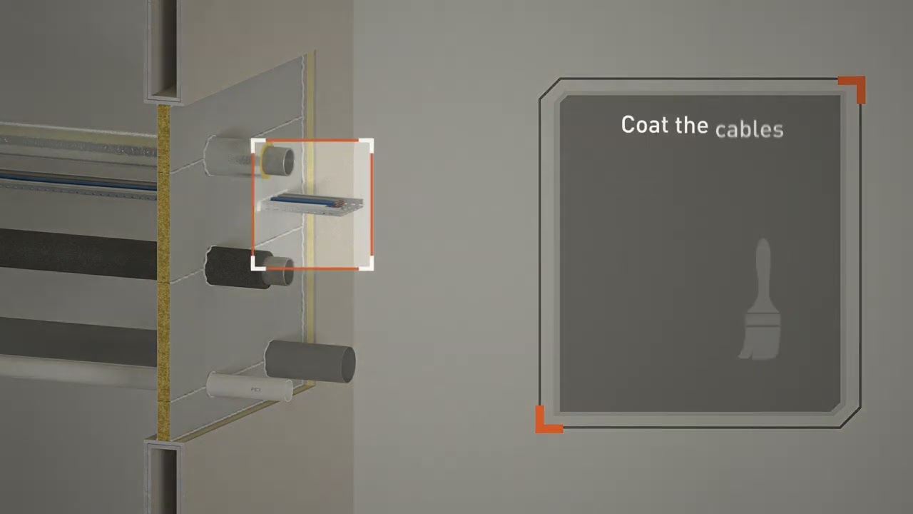 Protecta FR Board System in Framed Drywall Aperture to EI60