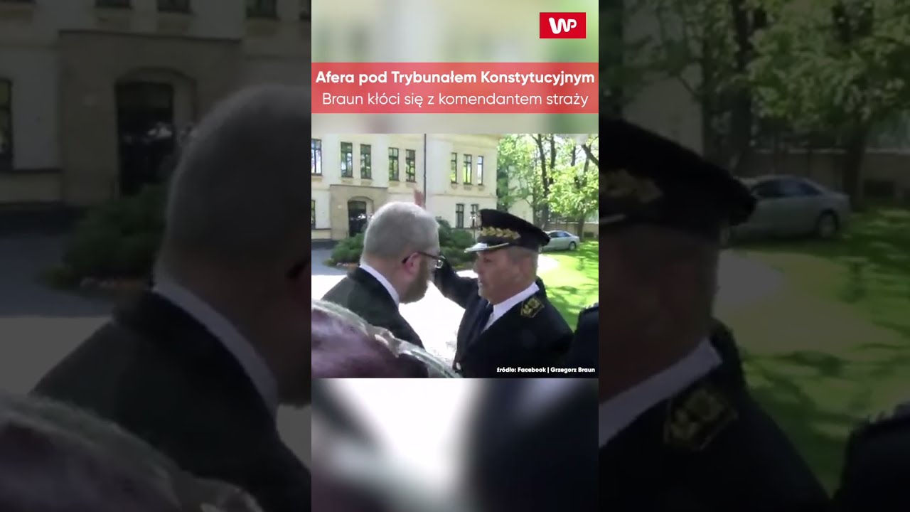 HIT Afera Pod Trybuna Em Konstytucyjnym Braun K Ci Si Z Komendantem Stra Y Shorts