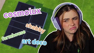 The Sims 4 But Every Room is a RANDOM STYLE