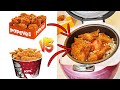 KFC vs. Popeyes FRIED CHICKEN in RICE COOKER HACK RECIPE! DELICIOUS Food Hack