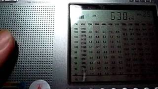 630kHz KUAM (ISLA 63) received with ferrite bar antenna indoors : DE1103 screenshot 1