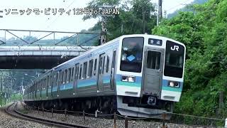 中央本線211系N606編成JC31猿橋～JC32大月間CX420