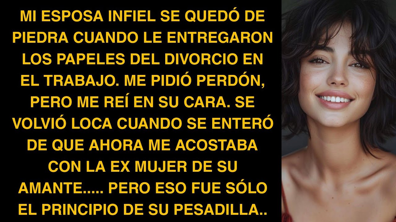MI ESPOSA INFIEL SE QUEDÓ DE PIEDRA CUANDO LE ENTREGARON LOS PAPELES DEL