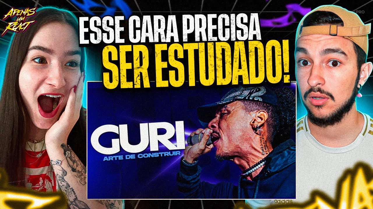 Apenas um react | GURI 2024, a arte de construir rima! | Rimas compilation hd