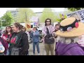 May Day organizers rally, calling for “day of no work, no school, no shopping”