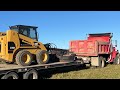 ￼ Operating the 236B cat skid steer with the Land Honor￼ motor grader attachment. ￼