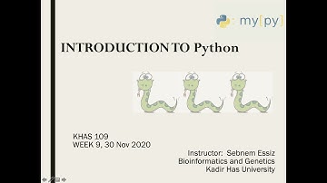 Introduction to Python, Part I