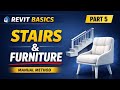 Create Stair Manually + Furniture Placement #revit #tutorial #draftingtobim